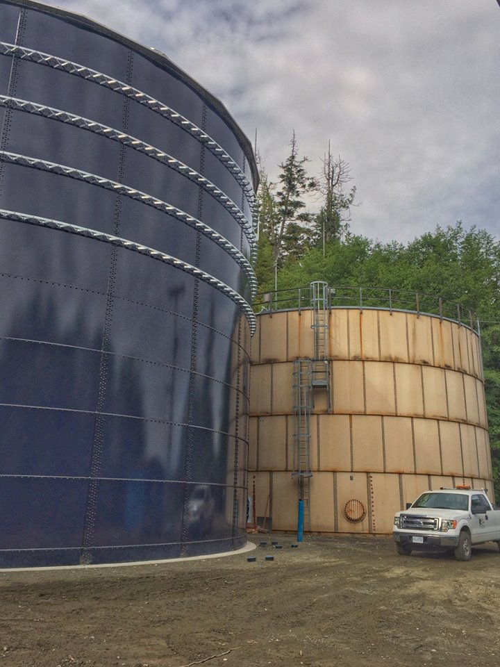 Reservoir installed at Port Hardy water treatment plant