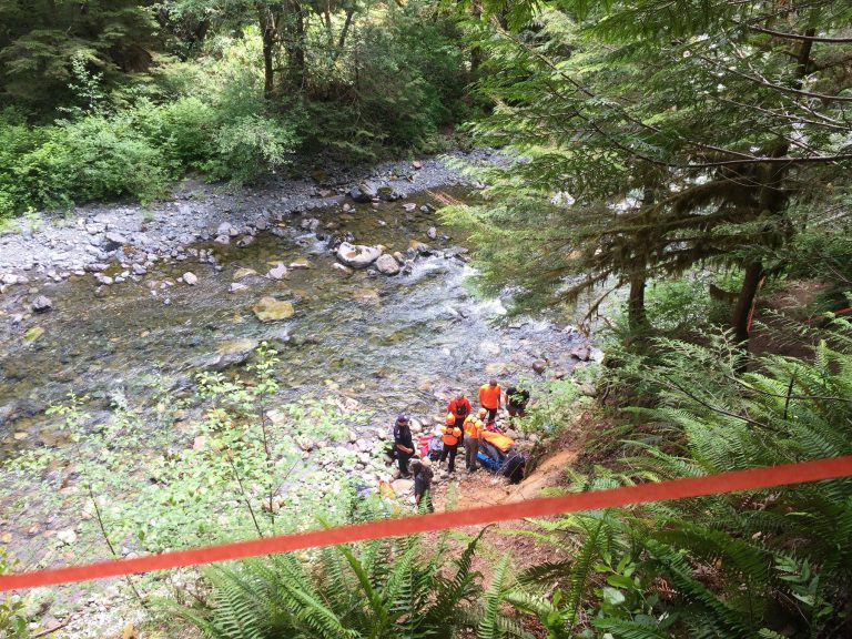 Hiker rescued at Rosewall Creek