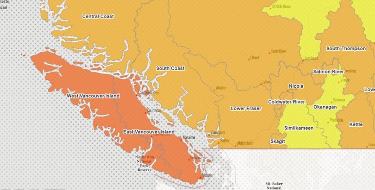 Province puts Vancouver Island at maximum drought level