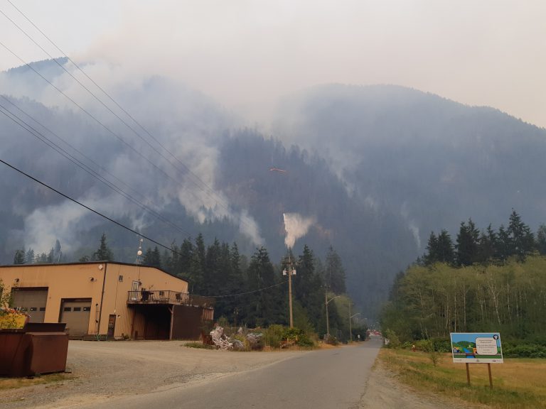 Zeballos fire backing off as North Island wildfires burn