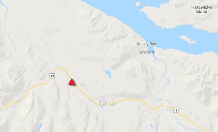 Crash closes Highway 19 north of Sayward