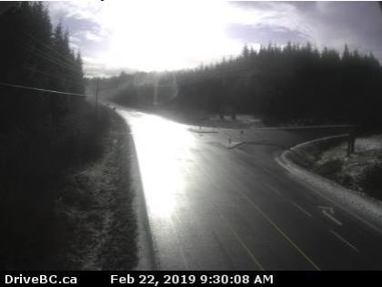 Icy and slippery conditions on Highway 19, 30