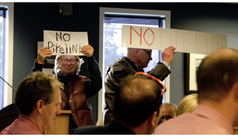 LNG pipeline planned for Comox Valley draws brief protest