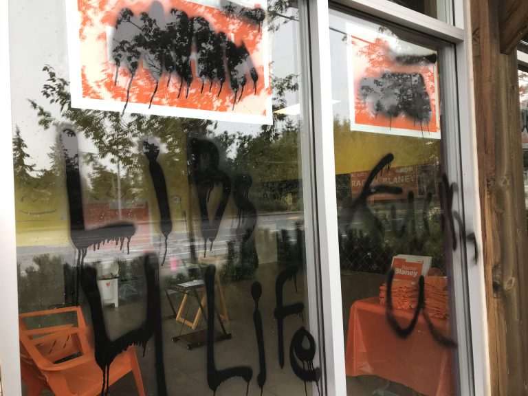 North Island-Powell River NDP candidate’s Comox office vandalized