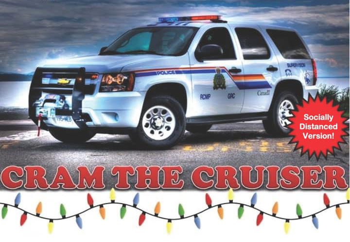 Over 2,500 lbs. of food donated at Cram the Cruiser 2020