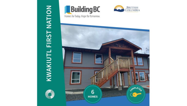 New on-reserve affordable housing opens for Kwakiutl First Nation members