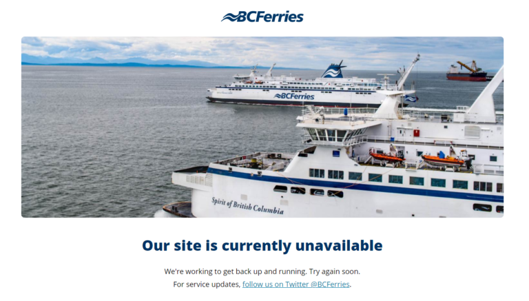 BC Ferries website crashes as province moves to Step 2 of Restart Plan