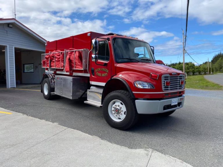 Hyde Creek Volunteer Fire Department welcomes new water tender