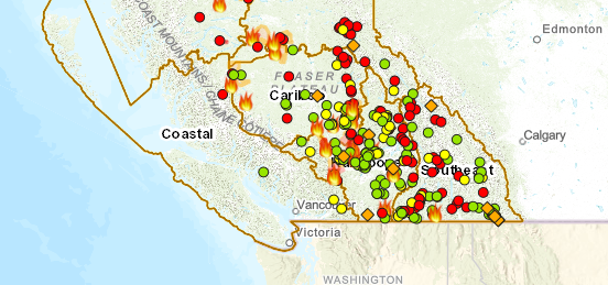 Coastal Fire Centre has had a fraction of wildfires compared to the rest of B.C.