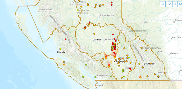 Coastal Fire Centre sends resources to B.C. Interior to help battle wildfires