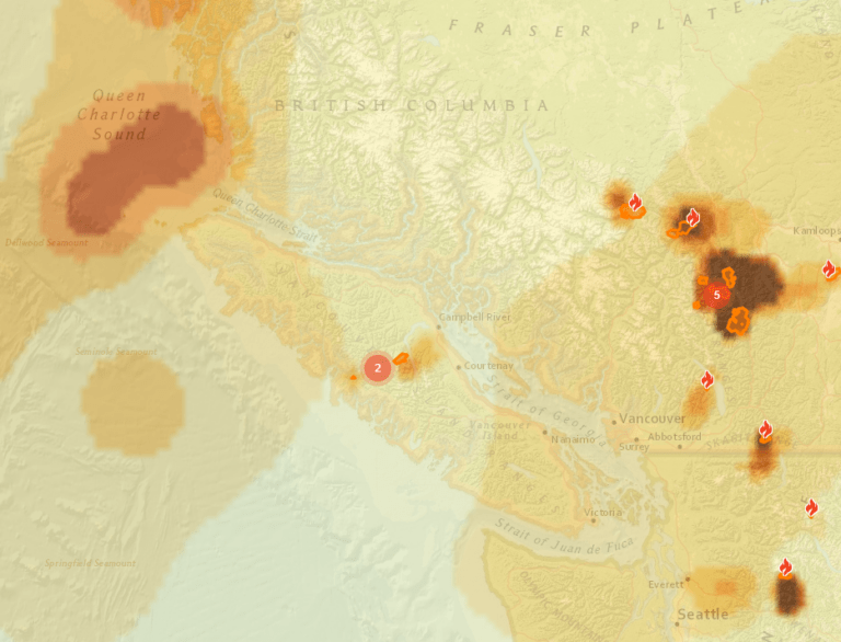 Wildfire smoke colours Island skies, but risk remains moderate