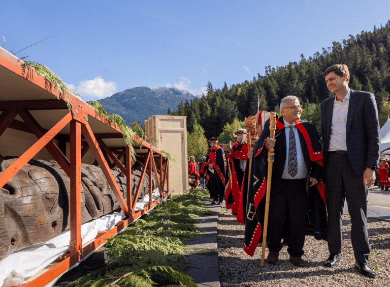 UPDATE: Premier attends historic Nisga’a totem pole’s homecoming