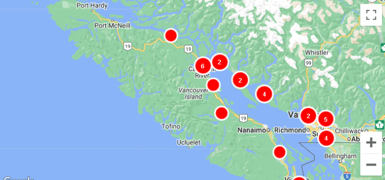 Over 1,590 BC Hydro customers without power because of fall storm