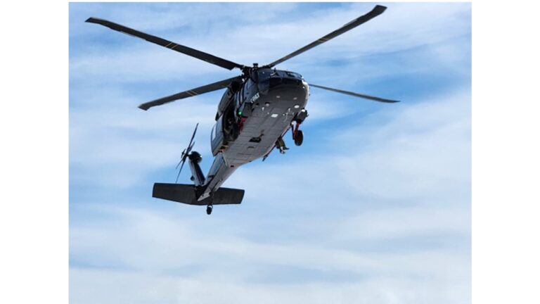 Black Hawk helicopter patrolling B.C.-U.S. border for illegal activities